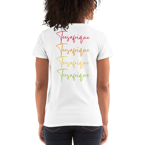 Teesafrique Sustainable Script Graphic Women's Short Sleeve T-Shirt
