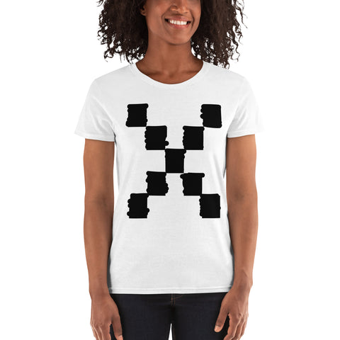 Teesafrique Sustainable Brushstroke Graphic Women's short sleeve t-shirt