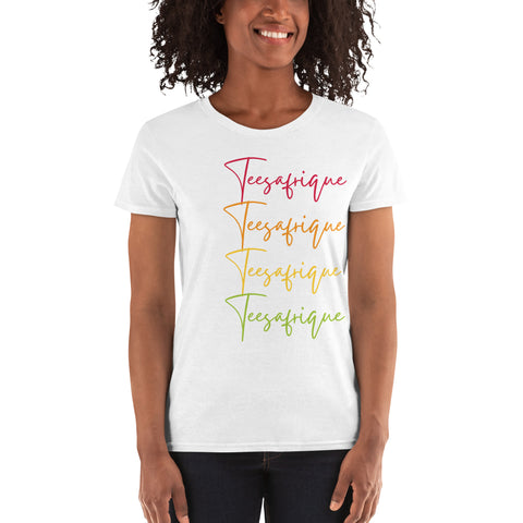 Teesafrique Sustainable Script Graphic Women's Short Sleeve T-Shirt