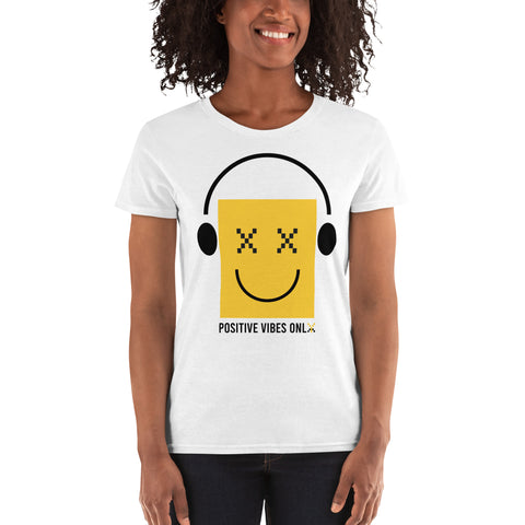 Teesafarique Sustainable positive vibes only Women's short sleeve t-shirt