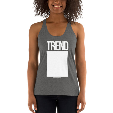 Teesafrique Sustainable Trend Outside the box Statement Women's Racerback Tank